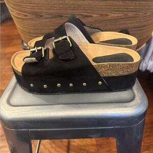 Black Women's Platform Sandals